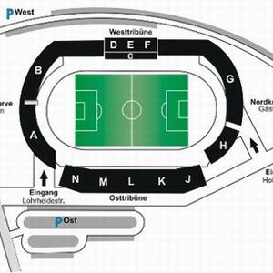 Parkplatz vor dem wattenscheid09 Stadion