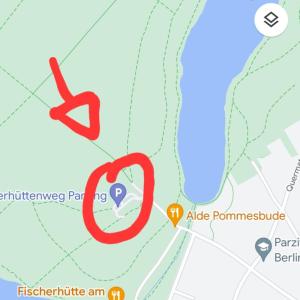 Fischerhüttenweg Parkplatz Grunewald