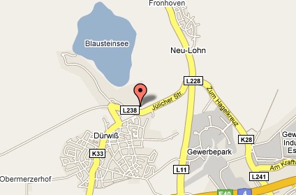 Parkplatz Freibad Dürwiß hinter Blauteinsee