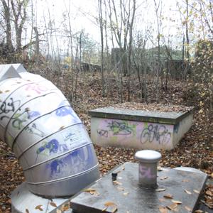 Fernwärme Rohre am Alten Milchhof