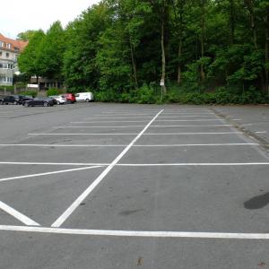 Parkplatz und Toiletten Wuppertal Stadion
