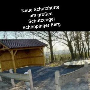 Schöppinger Berg neue Schutzhütte am Engel