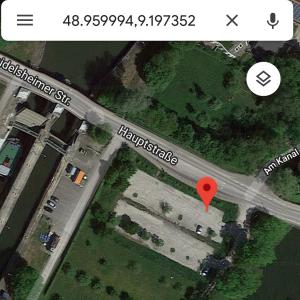 Parkplatz zwischen Ingersheim und Pleidelsheim