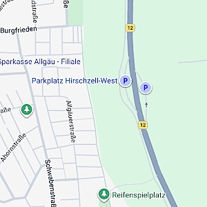 Parkplatz Kaufbeuren Hirschzell West/Ost