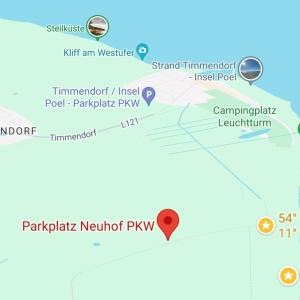 Insel Poel Parkplatz Neuhof