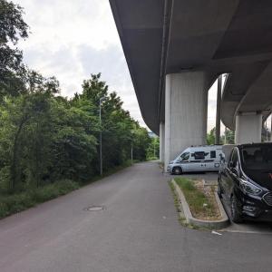 Koblenz Metternich unter der Kurt Schumacher Brück