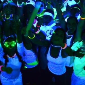 Blacklight party Hausparty