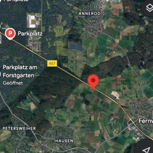 B457, Parkplatz Licher Str. Richtung Fernwald