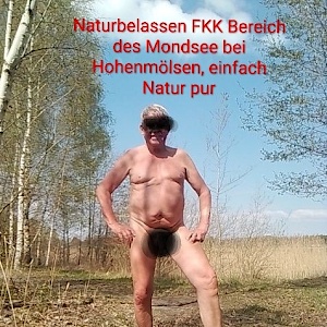 Naturbelassen, FKK Bereich vom Mondsee.