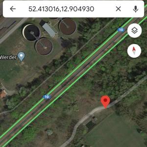 Nähe A10 Abfahrt Phöben, am Pumpenhäuschen