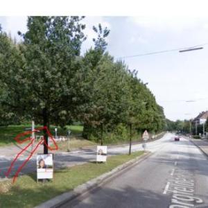 Berliner Tor Park gegenüber dem Hotel