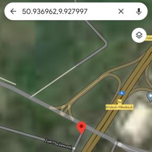 Parkplatz bei Hönebach (