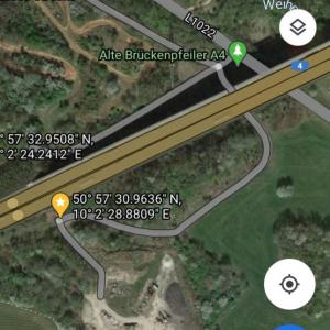 Unterhalb der Autobahnbrücke Gerstungen