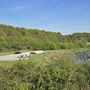 Am Staudamm in Richtung Glashütte