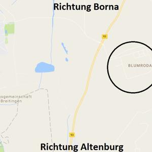 Gewerbepark Blumroda zwischen Altenburg und Borna