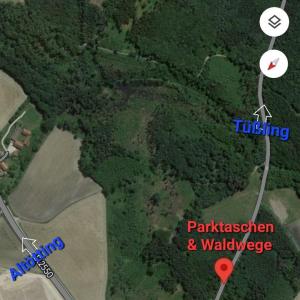 ... Parkplätze und Waldwege