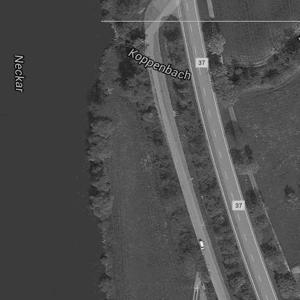 Parkplatz im Neckartal