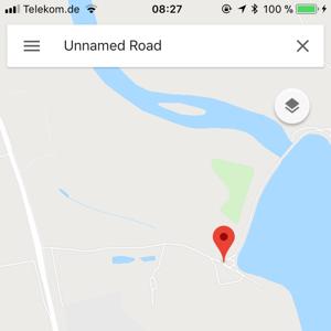 Abgelegener Parkplatz einer Gedenkstätte